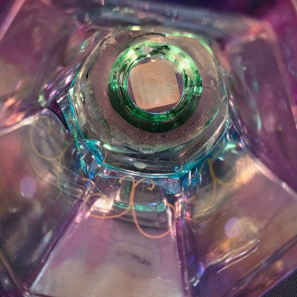 Partylite Mardi Gras Iridescent Tapers and Votive candle holders - Picture 4 of 8